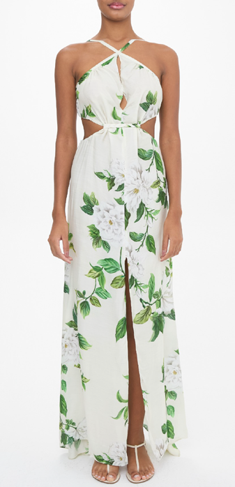 VESTIDO AVORY PEÔNIA OFF-WHITE