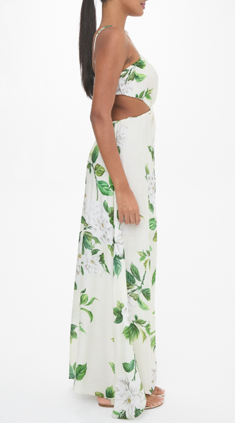 VESTIDO AVORY PEÔNIA OFF-WHITE
