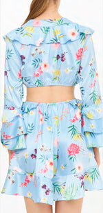 Vestido Sthefany Blue Garden